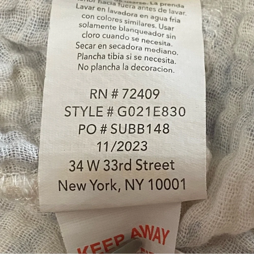 RABBIT BEAR / Blueberry Print Organic Cotton Gauze Dress Size 8 - Picture 5 of 5